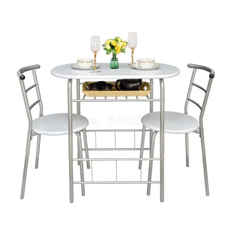 

Small apartment dining table simple double table and chair combination balcony leisure table couple table kitchen small table