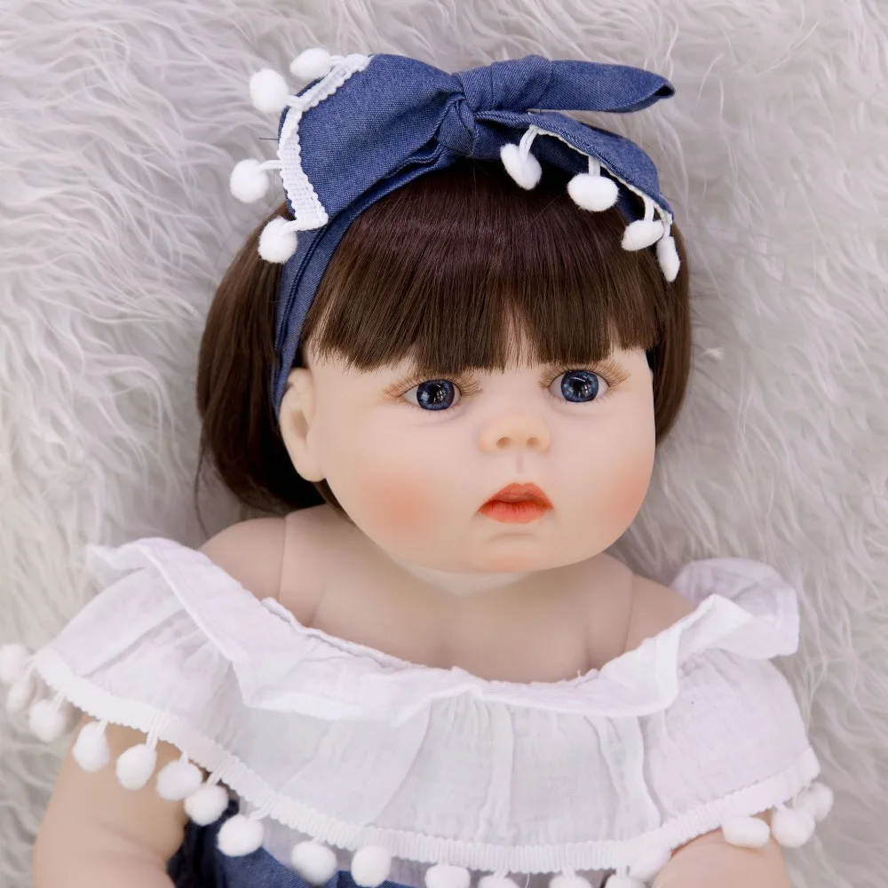Кукла DollMai полностью виниловая силиконовая кукла reborn baby girl 22 дюйма 57 см настоящая кукла reborn bebe кукла для малышей Детский Рождественский подарок playmate boneca
