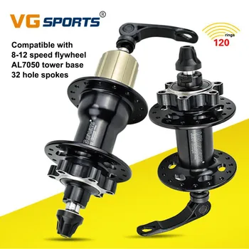 

VG Sports mountain bike hub 4 Palin 120 ring disc brake bearing quick release 32 hole straight pull hub