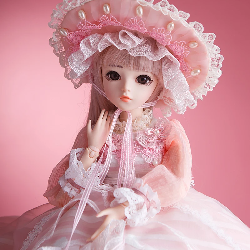 UCanaan 18 шаровых суставов 1/3 23,6 ''BJD SD куклы с одеждой наряд обувь парик волосы макияж для девочек подарок и коллекция кукол - Цвет: Olinna