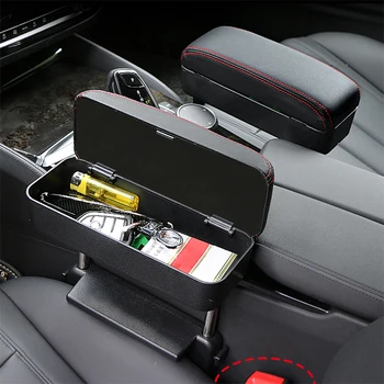 

Universal Car Armrest Box Elbow Support Adjustable Car Seat Gap Organizer Arm Rest Box for Cars Auto Accessories Armrest Cushion