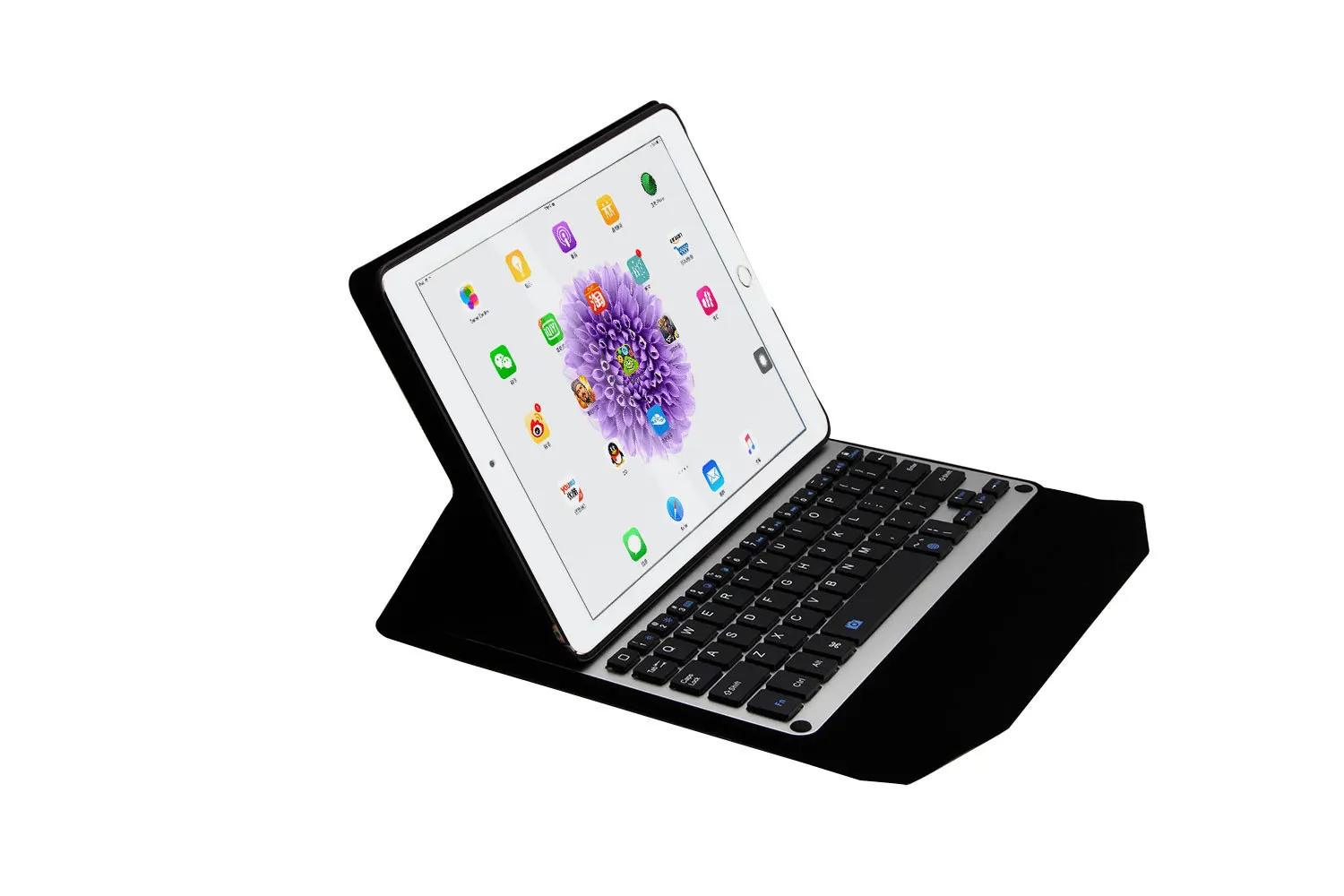 

New Style 9.7-Inch iPad Pro Keyboard Ultra-Thin Wireless Bluetooth Keyboard Aluminium Alloy Keyboard Leather Cover