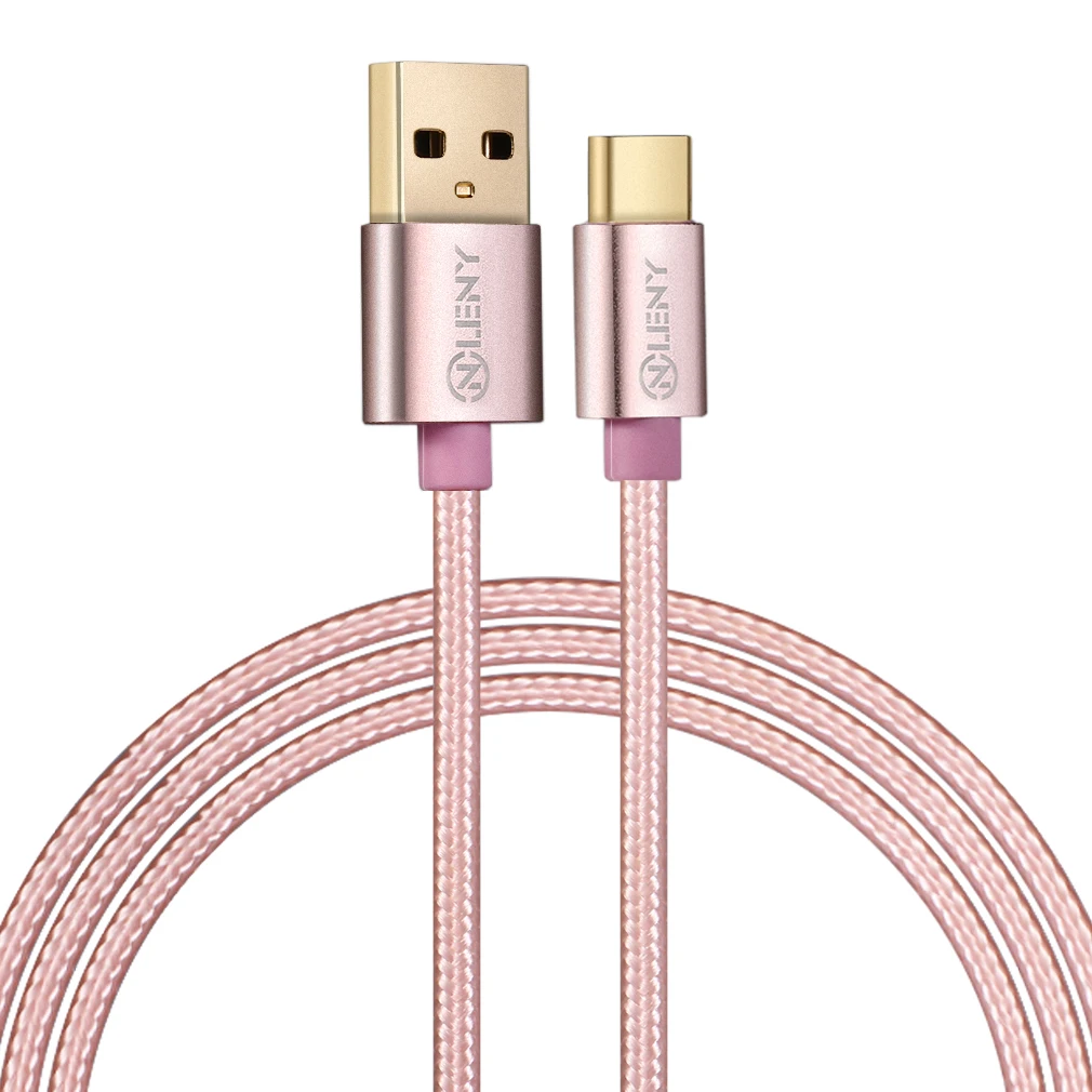 Onleny нейлоновый плетеный кабель usb type C для синхронизации данных быстрое зарядное устройство USB2.0 кабель type-C зарядный usb-кабель