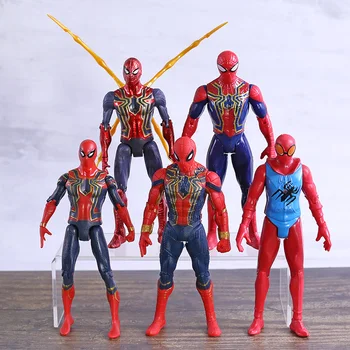 

Marvel SpiderMan Iron Spider PVC Action Figures Toys 5pcs/set