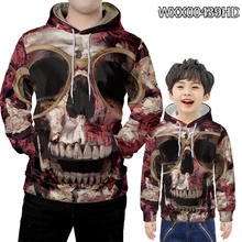 Fashion Men Hoodie Halloween Skull Series 3D Printing European And American Large Hoodie Skull Fashion Men Hoodie Halloween Skull Series 3D Printing European And American Large Hoodie Skull
