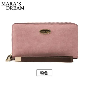 

Mara's Dream 2019 New Women's Long Wallet Korean Version Of The Simple Fashion Personality Student Large Capacity Zipper Wallet