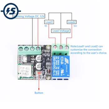 

IoT Wireless Transceiver WIFI Intelligent Controller Switch 10A Relay Module APP Control DC 12V 2.4G