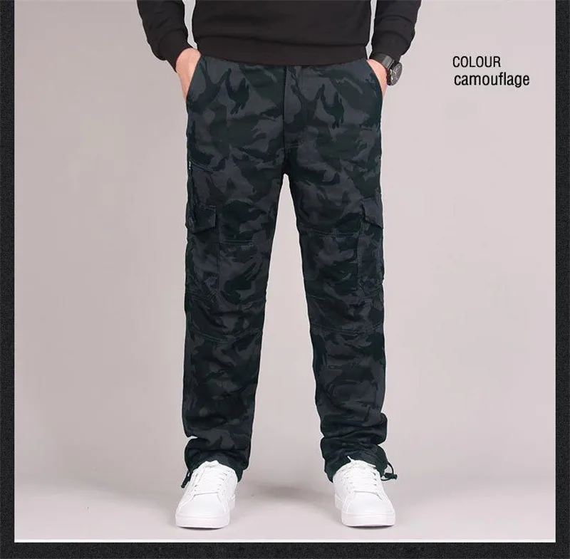Новые зимние теплые плотные брюки мужские двухслойные военные армейские хлопковые флисовые брюки высококачественные тактические ветровки комбинезоны мужские