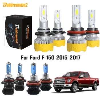 

Buildreamen2 4 X Car Headlight High Low Beam H11 9005 LED Halogen Light Headlamp White 12V For Ford F-150 F150 2015 2016 2017