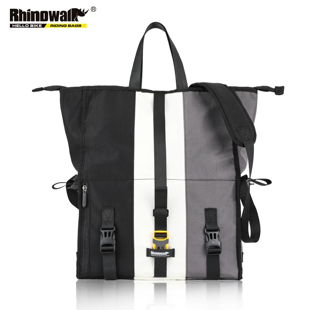 Rhinowalk 21L многофункциональная сумка-мессенджер для езды на велосипеде, работы, путешествий, деловой поездки, Портативная сумка для студентов, велосипедная сумка - Цвет: Mix-Grey