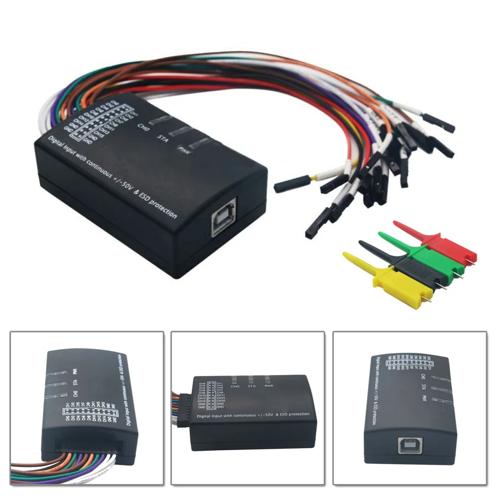 

USB Logic Analyzer 100M Max Sample Rate 16CH Support 1.2.10 Software Made Of High Quality Material,