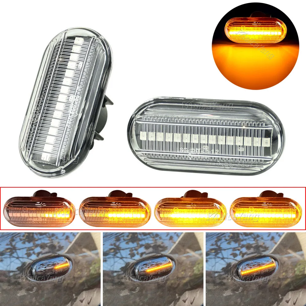 Led Dynamic Side Marker Turn Signal Light Renault Clio 1 2 KANGOO MEGANE ESPACE TWINGO MASTER Nissan Opel Smart FORTWO