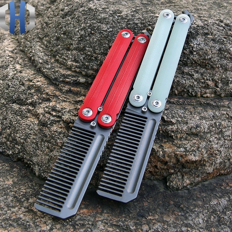 

Hellcat Titanium Comb EDC Comb Shaking Comb Tools