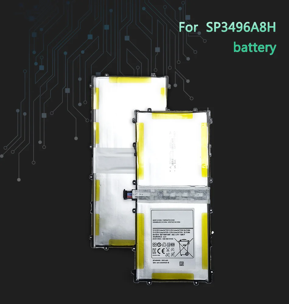 SP3496A8H 9000mAh планшет литий-полимерный Сменный аккумулятор для samsung Google Nexus 10 GT-P8110 HA32ARB Nexus10 батарея