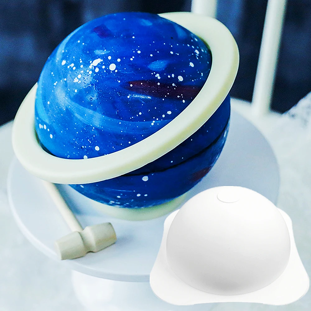 

Силиконовая форма для мусса, 3D полусферическая планета, хрупкая креативная форма для шоколада, «сделай сам», инструменты для украшения тортов ручной работы с молотком