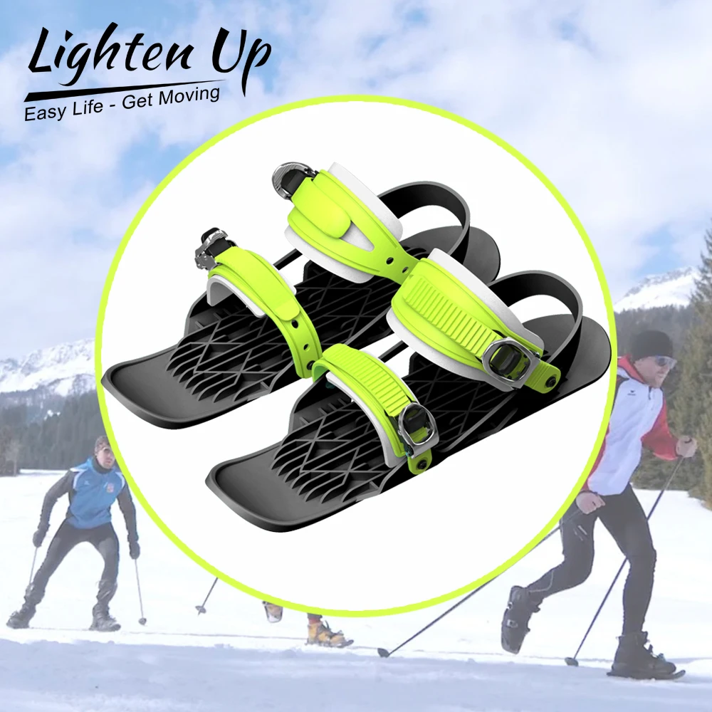 Lighten Up 1 Pair Unisex Winter Ski Skates Shoes Skiboard Snowboards Mini  Snowblades Skates for Outdoor Sports Skiing - AliExpress