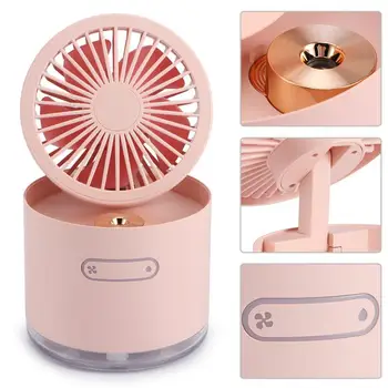 

2020 New 300ml Humidifier Fan 2 in 1 Portable Mini Fan Humidifier USB Charging Silent Adjustable Spray Cooling Fan For Home