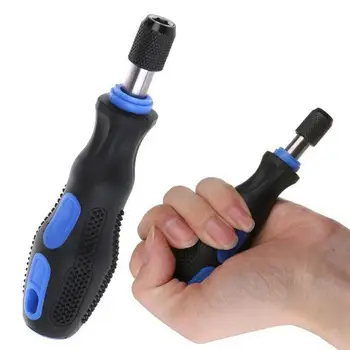 

1pc 1/4 Inch 6.35mm Screwdriver Handle Multifunction Slip Dismountable Screw Handle Non With Rubber Driver Magnetic Soft Z4P7