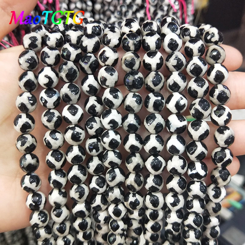 

Genuine Natural Agates Beads For Jewelry Making Fashion Bracelet Necklace 8MM Natural Tibetan Old Agates Beads Wholesale