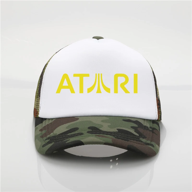Модная шапка с сеткой Atari с принтом бейсбольная кепка для мужчин wo летняя трендовая Кепка новая молодежная Джокер Солнцезащитная шляпа пляжный козырек шляпа