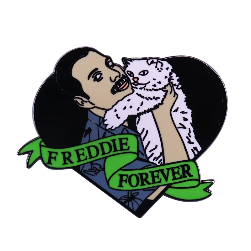 Queen Freddie Mercury rock and roll брошь в виде суперзвезды музыкальные легенды художественные
