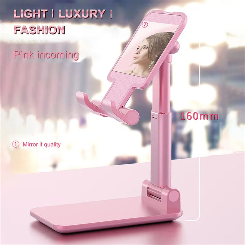  3 Colors Adjustable Desk Stand Phone Holder Universal For iphone Simple Aluminum Alloy Cell Phone F