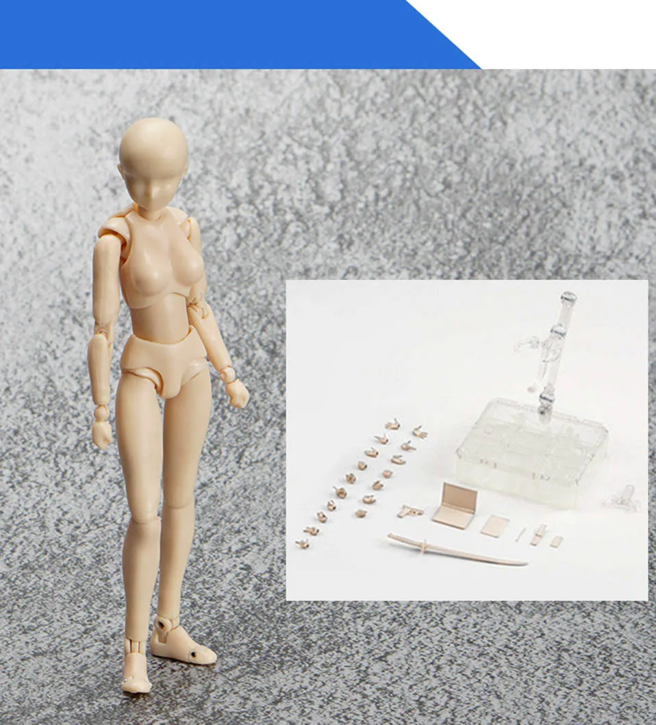 13-14 см SHF SHFiguarts Body Kun/Body Chan Archetype HE/SHE Ver ПВХ фигурка манекен Коллекционная модель игрушки куклы дети