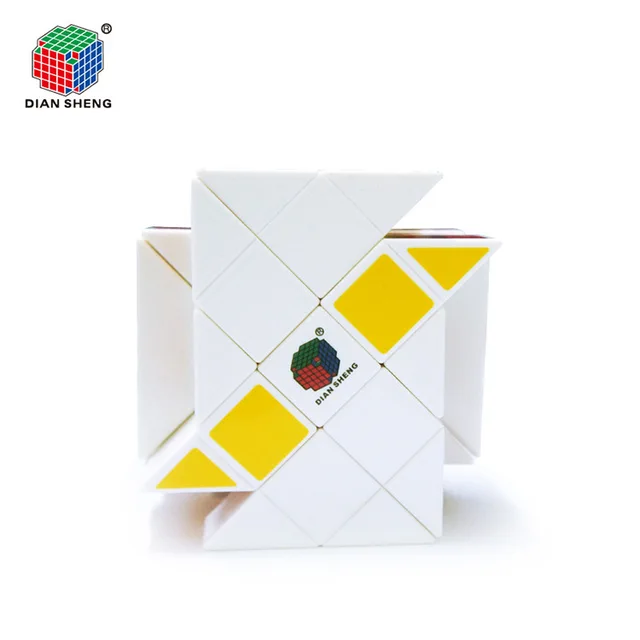 DianSheng Case Cube Long Brick Case 3x3x3 Magic Cube Ancient Double Fish Cube Speed Puzzle Cubes Educational Toy Special Toys 2