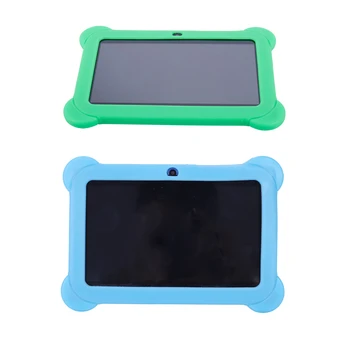 

2 Pcs 4GB Android 4.4 Wi-Fi Tablet PC Beautiful 7 Inch Five-Point Multitouch Display - Special Kids Edition Green & Blue