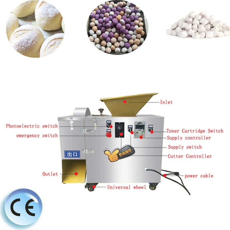 

Electric Dough Divider Rounder Dough Extruder Dough Moulding Machine Dough Blocking Dividing Machine