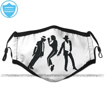 

Michael Jackson Billie Jean Mouth Face Mask Michael Jackson Facial Mask Cool Kawai with 2 Filters for Adult