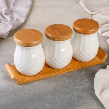 

A set of cans "Diamond" on a stand: 3 cans for bulk 500 ml 4968087