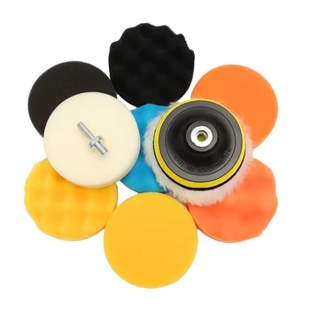 

3" 4" 5" 6" 7" Sponge Buffer Car Buffing Polisher Pads Foam Polishing Set 11Pcs