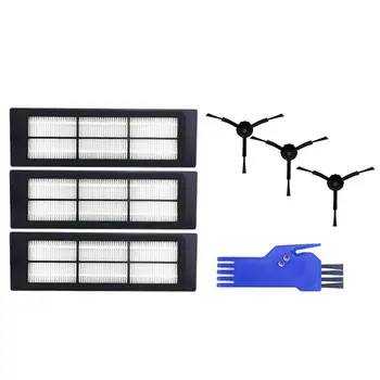 

Vacuum Cleaner Spare Parts Replacement Accessories Kit for Roborock S55 S50 S51 Xiaomi Mi Mijia(Filter screen *3 side brush *3