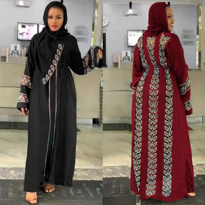 

New Abayas For Women Elegant Hijab Dress Dubai Turkey Muslim Hijab Dress Caftan Marocain Shiny Stones Kimono Islamic Clothing