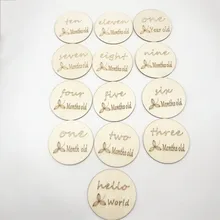 

13pcs/Set Personalised Baby Shower Gift Wood Milestone Card Baby Birth Announcement