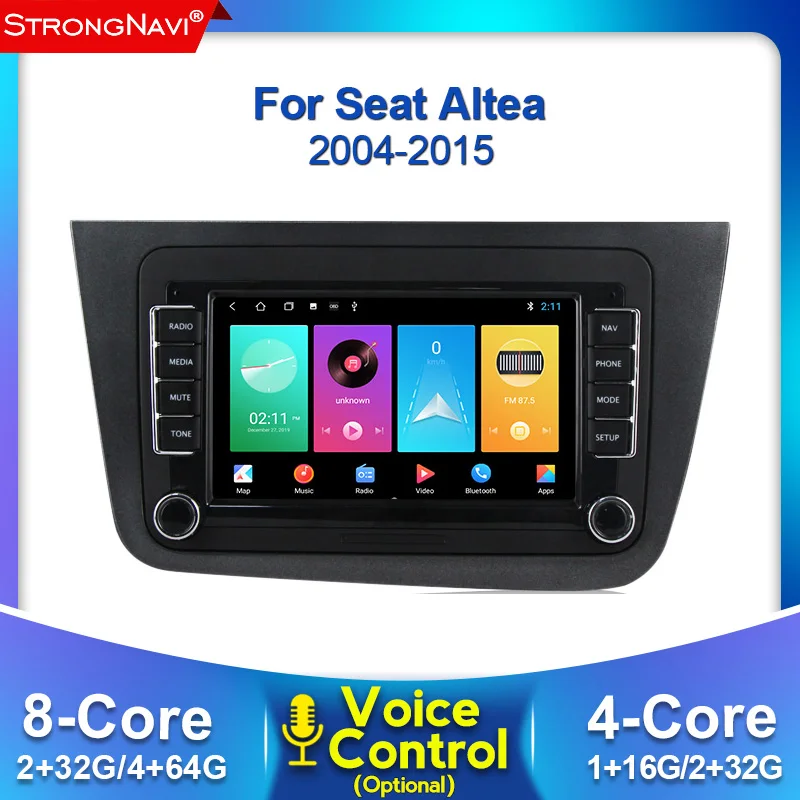 Автомобильный GPS-плеер стерео-система на Android 4 Гб ОЗУ 64 ПЗУ для Seat Altea Toledo VW GOLF 5/6 Polo