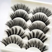 5PC Thick Fiber 3D Eyelashs False Lashes Set Long Lasting Fake Eyelash Extension Make Up Tools 5PC Thick Fiber 3D Eyelashs False Lashes Set Long Lasting Fake Eyelash Extension Make Up Tools
