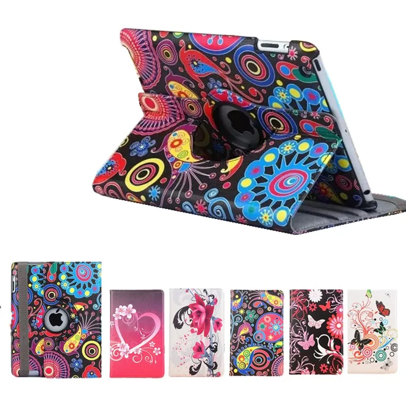 

360Degree Rotating Cover Case For iPad Air 2 Air 1 Case 2018 9.7 2017 Funda Pu Leather Smart Case for iPad 2018 6th Gen Funda