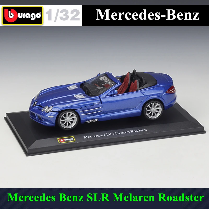 Mercedes-Benz SLR Convertible 1:32 Model Car Diecast Vehicle Collection Black