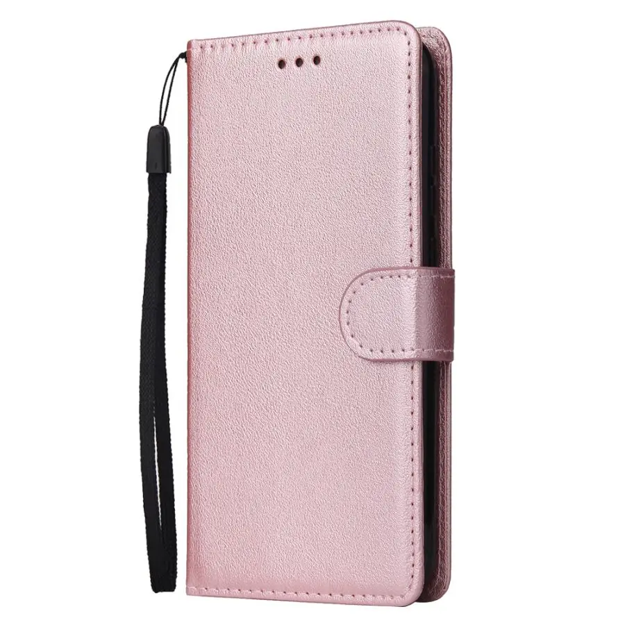 huawei silicone case For Huawei Honor 8C 8X 8A case Classic Solid color Plain Wallet Flip Leather cover For Fundas Honor 8S Cases Huawei Honor 9A 9S pu case for huawei Cases For Huawei