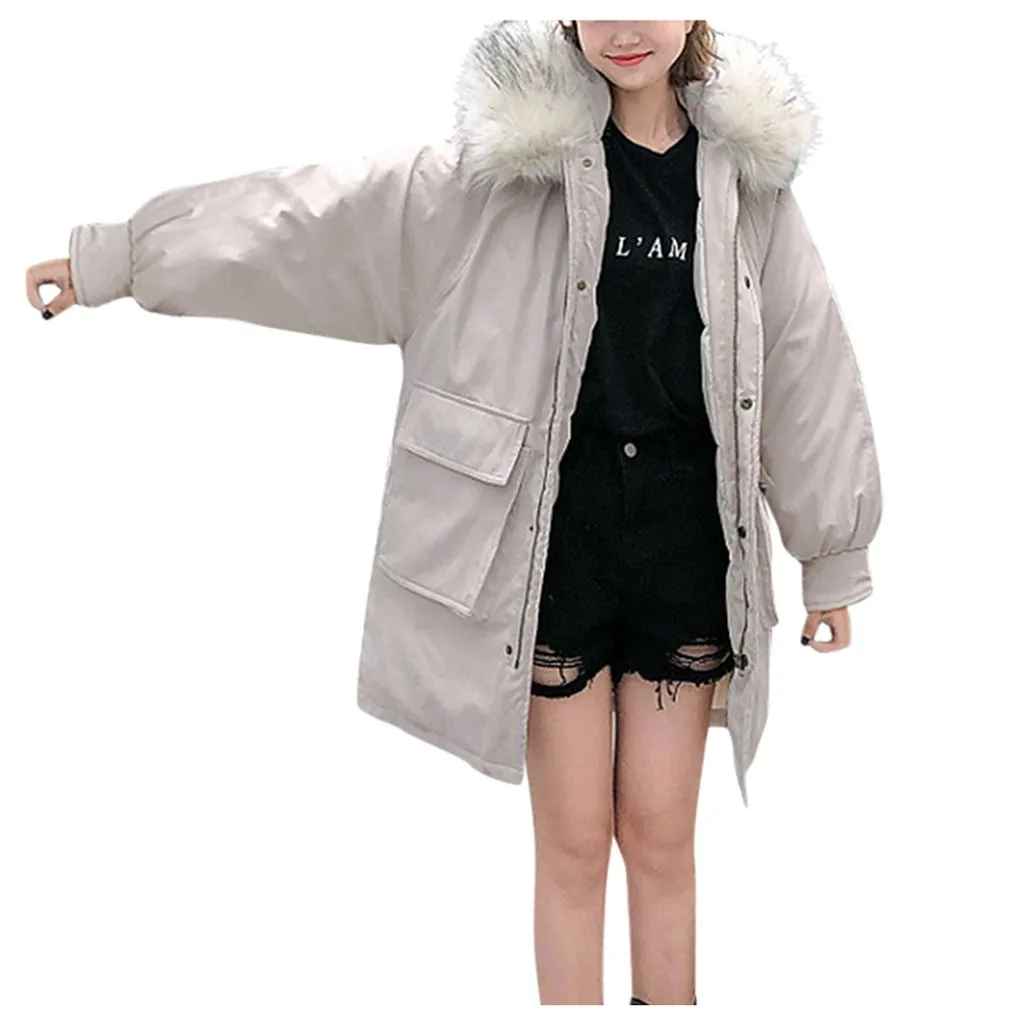 JAYCOSIN, зимняя женская куртка, теплая, chaqueta mujer,, искусственное меховое пальто, длинная, с хлопковой подкладкой, куртки, veste femme, 19AUG22