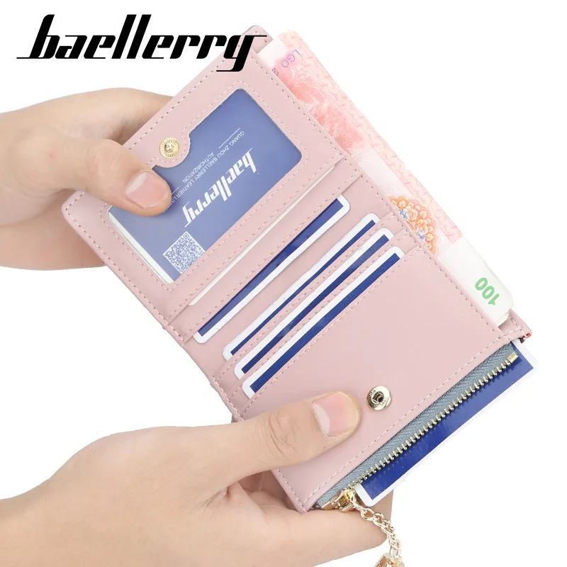 Кошелек Baellerry для женщин Модный укороченный клетчатый бумажник в стиле пэчворк