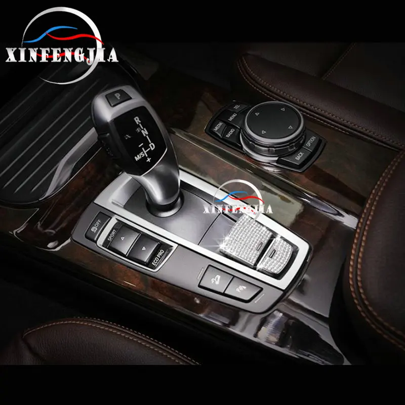 Для BMW 5 6 7 серии X3 X4 X5 X6 комплект из 2 предметов, с украшением в виде кристаллов EPB кожухи для кнопок