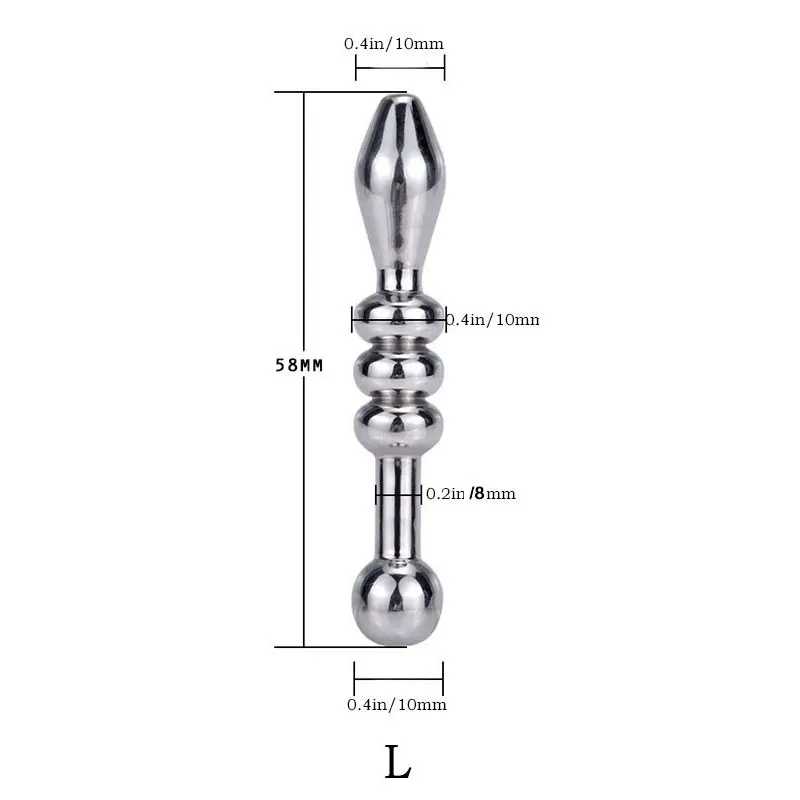 WAKEWAY Penis Plug Stainless Steel Urethral Dilator Toy Urethral Plug Male Dilator Catheter urethral dilator,silicone urethral dilator