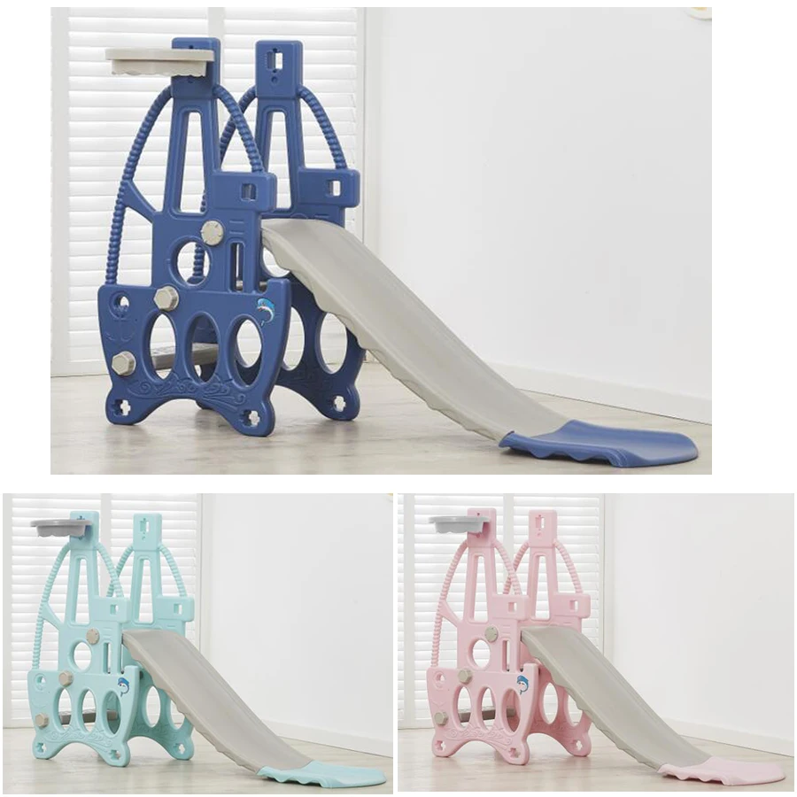 YLW 2020 NEW Kids Plastic Slide TOYS Kiddie High Quality Amusement Playground Baby Play Set | Спорт и развлечения