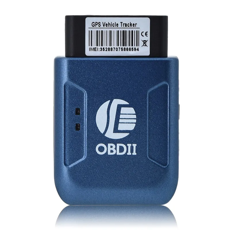 Универсальный мини OBD2 gps трекеры GPRS автомобиль в режиме реального времени GSM OBDII 2 TK206 Quad Band Противоугонная сигнализация система устройства слежения за автомобилем - Цвет: Синий