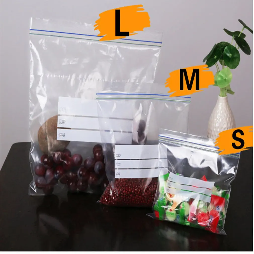 

30PCS/SET PVC Fresh Keeping Bag For Vegetable Fruit Storage Freezing Preservation Sealed Kitchen Tools