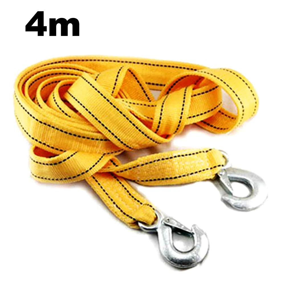 Towing Ropes with Hooks 4M 5 Tons Car Steel Wire Tow Rope Towing Pull Strap  Rope with Hook Heavy Duty - AliExpress
