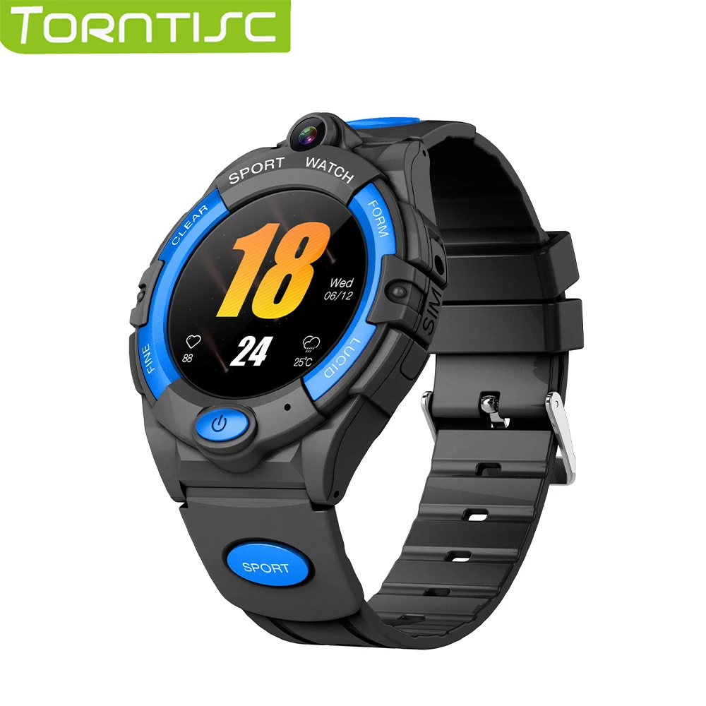 Детские Смарт-часы Torntisc I10 4G GPS-трекер дистанционный монитор 1 28 дюйма круглый